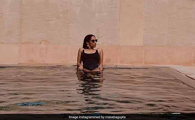Masaba Gupta Makes Rajasthan Even Hotter In A Stunning Black Swimsuit