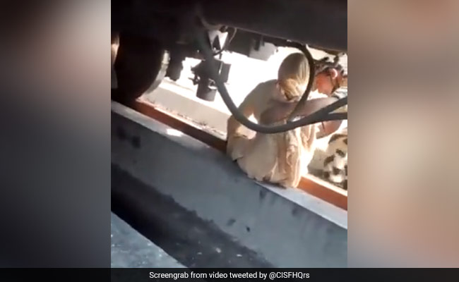 Security Official Rescues Woman Who Sat On Delhi Metro Track In Suicide Bid