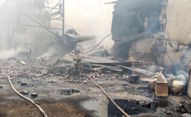 16 Dead In Fire At Russian Explosives Plant