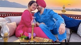 Neha Kakkar Rings In Hubby Rohanpreet's Birthday With Two Yummy Cakes