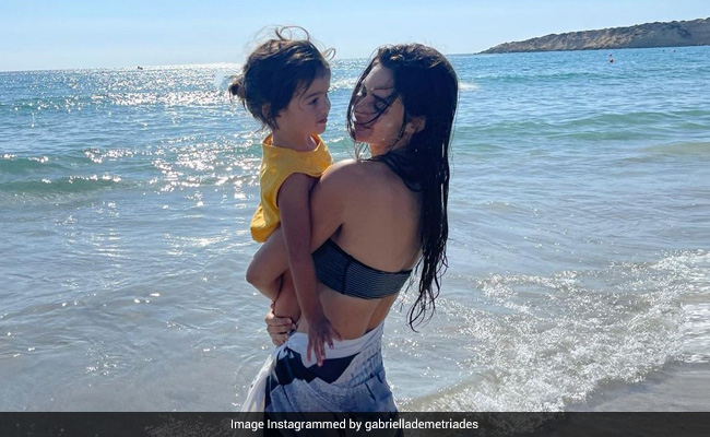 Inside Gabriella Demetriades' Beach Outing With Son Arik And Family
