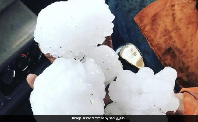 "Grapefruit-Sized" Hailstones Damage Cars, Shatter Windows In Australia