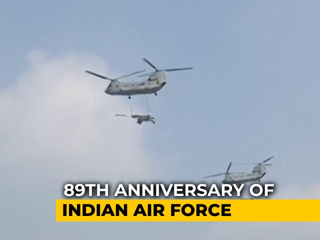 Indian Air Force's Dress Rehearsal Ahead Of Its 89th Anniversary Friday