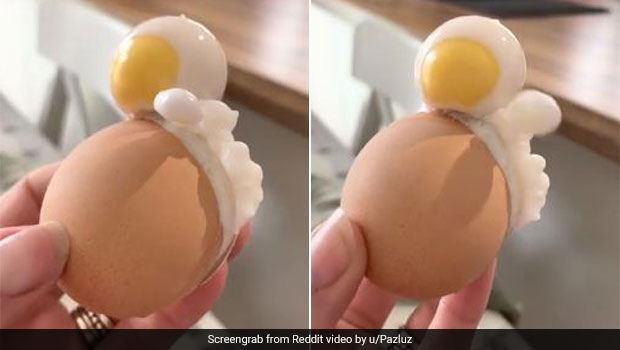Cute Or Creepy? Boiled Egg Came Out Looking Like An Astronaut, Reddit Is Amused