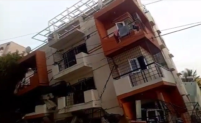 Watch: 3-Storey Building Collapses In Bengaluru