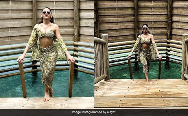 Alaya Furniturewalla's Striped Co-Ord Set Is Making Maldives Way More Stylish