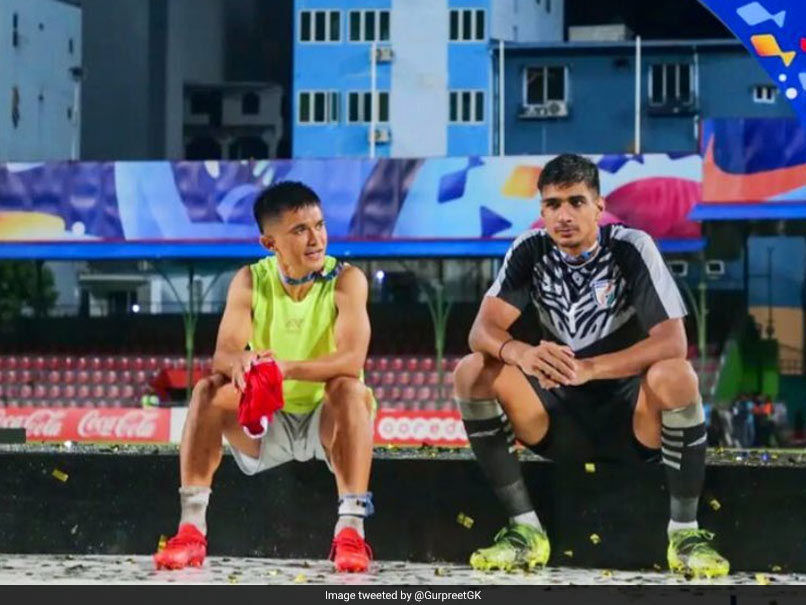 "Some Winning Moments": India Goalkeeper Gurpreet Singh Sandhu Shares Picture With Sunil Chhetri After SAFF Championship Triumph