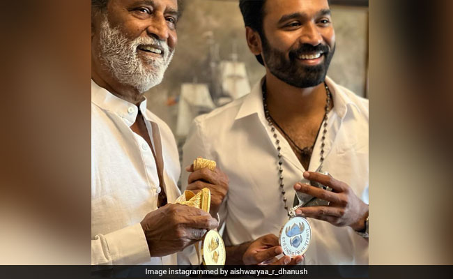 National Awards: "This Is History" - Aishwarya Shares Pic Of Rajinikanth And Dhanush With Their Prizes