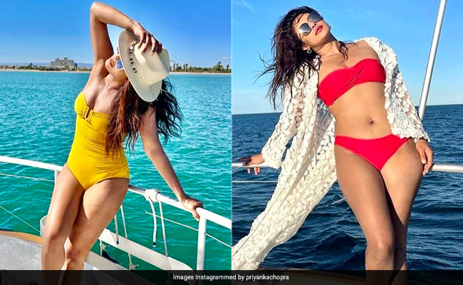 In A Red Bikini Or A Yellow Swimsuit, Priyanka Chopra's Spanish Summer Is High On Style