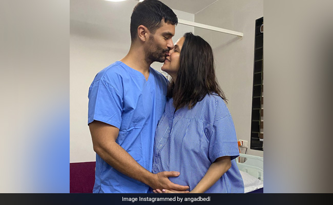 "I'm Your Baby Daddy": Angad Bedi Shares Mushy Pic With Neha Dhupia Taken In Hospital
