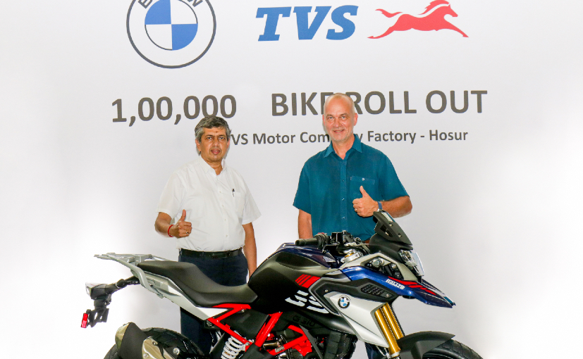 TVS Rolls Out 1,00,000th BMW 310 cc Motorcycle From Hosur Plant