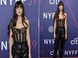Dakota Johnson's Sheer Gucci Corset Is Red Carpet Sass At Its Best Dakota Johnson's Sheer Gucci Corset Is Red Carpet Sass At Its Best