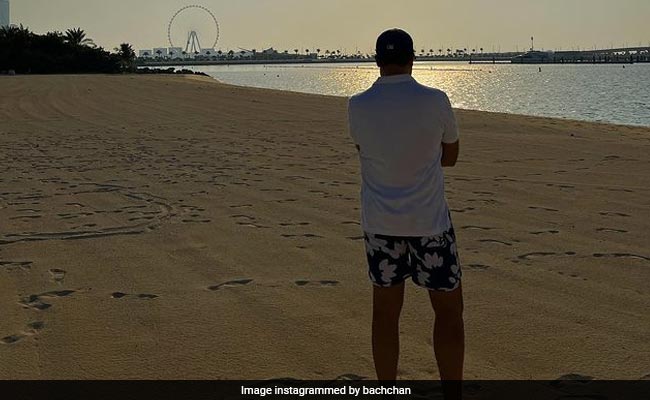 Credit For This Pic Of Abhishek Bachchan From Dubai Goes To Aishwarya Rai Bachchan