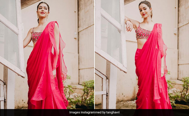 Ananya Panday Lends Her Sass And Spunk To A Pre-Draped <i>Saree</i> This Festive Season