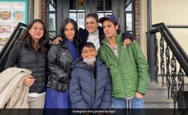 Pics From Kajol's Fam-Jam With Son Yug, Sister-In-Law Neelam And Nephew Aman Gandhi In Moscow