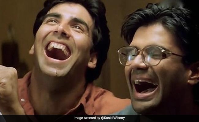 "What <I>Hera Pheri</i> Is This?": Akshay Kumar's Filmy Tweet For Suniel Shetty's Son Ahan
