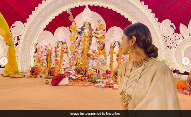 Durga Puja 2021: Pics From Mouni Roy's Celebrations Away From Home