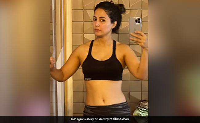 "I Chose Mental Health Over My Physical Appearance," Writes Hina Khan In Her Post