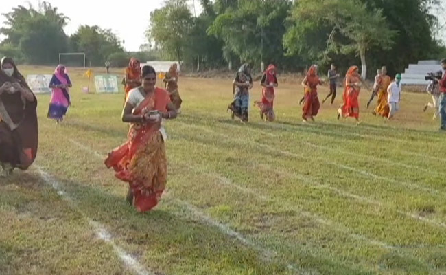 Watch: 60-Year-Old Women Race Holding Lota. They Were Sending A Message