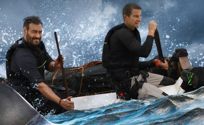 <I>Into The Wild</i> Trailer: Watch Ajay Devgn And Bear Grylls Navigate Shark Infested Waters