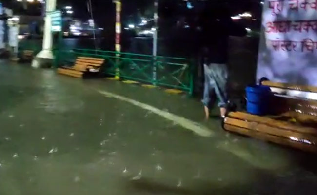 Watch: Nainital's Iconic Mall Road Flooded As Lake's Water Level Rises