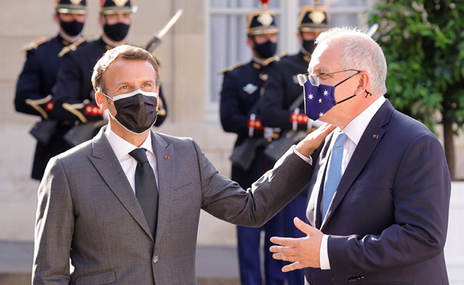 "I Don't Think. I Know": France's Macron Accuses Australia PM Of Lying