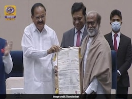 Rajinikanth Receives Dadasaheb Phalke Award, Dedicates It To Bus Driver Friend Rajinikanth Receives Dadasaheb Phalke Award, Dedicates It To Bus Driver Friend