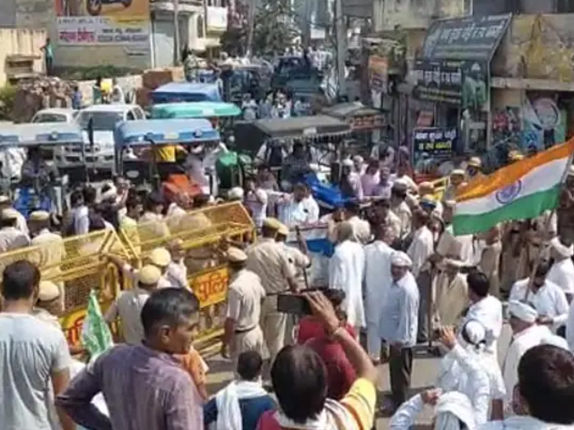 Farmers Protest Haryana Chief Minister's Sonipat Visit Amid Huge Security