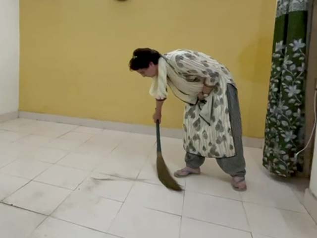 Video: Priyanka Gandhi, Stopped On Way To UP District, Sweeps Detention Room