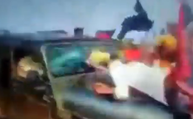 Video Of Farmers Run Over Goes Viral, BJP MP Tweets It Too