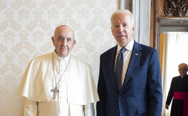 Joe Biden Meets Pope Francis Ahead Of G20 Summit