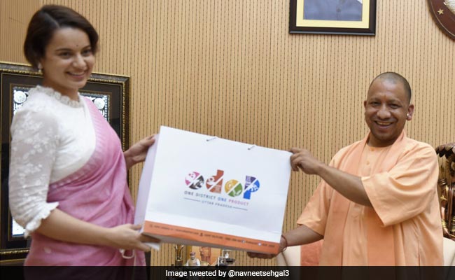 कंगना रनौत बनीं यूपी सरकार की ODOP योजना की ब्रांड एंबेसडर, CM योगी ने की खास मुलाकात