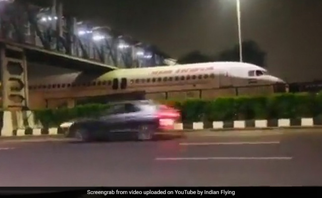 Viral Video: Air India Plane Gets Stuck Under Bridge Near Delhi Airport