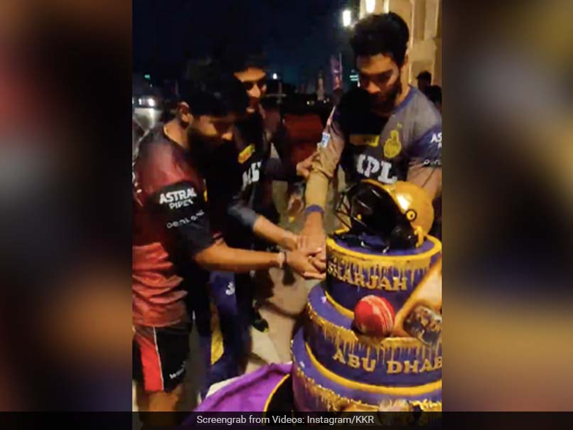 Watch: Kolkata Knight Riders Players Celebrate Reaching IPL 2021 Final With A Huge Cake