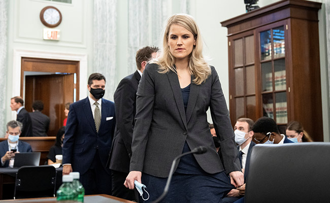 Facebook "Operating In The Shadows", Says Whistleblower To US Lawmakers
