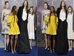 Zahara Jolie-Pitt's Yellow Off-Shoulder Dress Gets A <i>Desi</i> Touch With Black Kolhapuri Sandals Zahara Jolie-Pitt's Yellow Off-Shoulder Dress Gets A <i>Desi</i> Touch With Black Kolhapuri Sandals