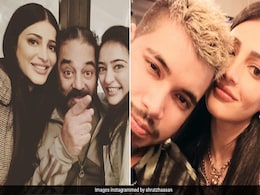 Shruti Haasan Celebrates Sister Akshara's Birthday With Dad Kamal Haasan And Boyfriend Santanu Hazarika Shruti Haasan Celebrates Sister Akshara's Birthday With Dad Kamal Haasan And Boyfriend Santanu Hazarika