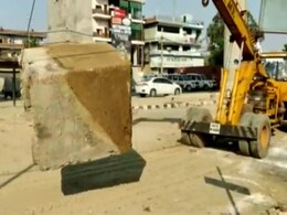 Police Roadblocks At Farmers' Protest At Delhi's Tikri Border Being Cleared Police Roadblocks At Farmers' Protest At Delhi's Tikri Border Being Cleared