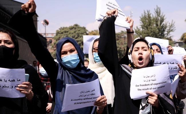 Taliban Fighters Fire In Air To Disperse Women's Protest In Kabul: Report