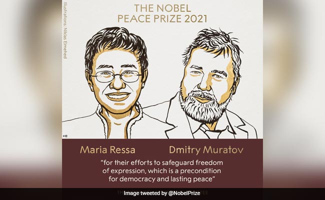 Nobel Peace Prize Awarded To Journalists Maria Ressa, Dmitry Muratov
