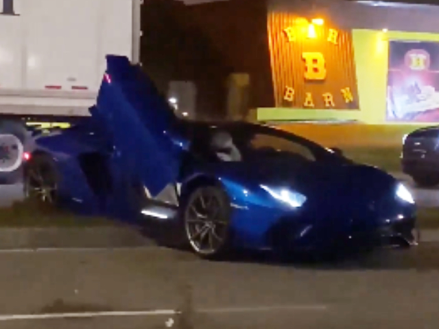 Lamborghini Found Abandoned On Street After Crash At Night