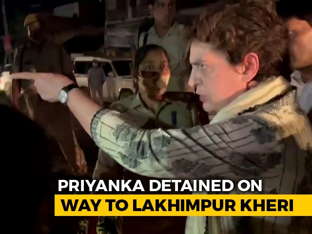 On Camera, Priyanka Gandhi vs UP Cops On Way To Violence-Hit UP District