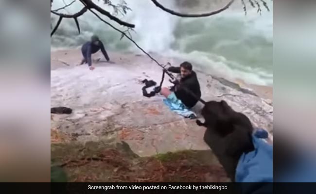 Watch: Sikh Men Use Turbans To Rescue Hikers From Waterfall