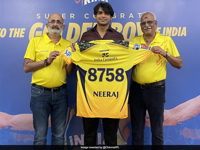 Chennai Super Kings Honour Olympic Gold Medallist Neeraj Chopra