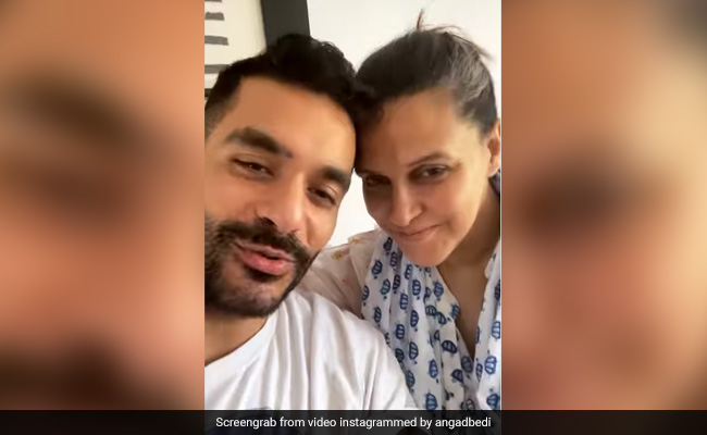 Neha Dhupia And Angad Bedi, Dealing With Parenthood, Share Glimpse Of Their Baby Boy
