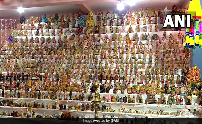 Over 2,500 Miniature Idols Displayed For Bommai Kolu In Kerala