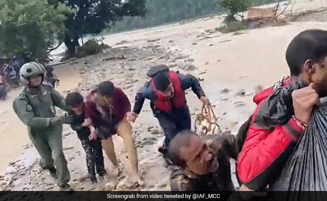 Air Force Inducts 3 Dhruv Helicopters In Uttarakhand For Flood Relief Efforts