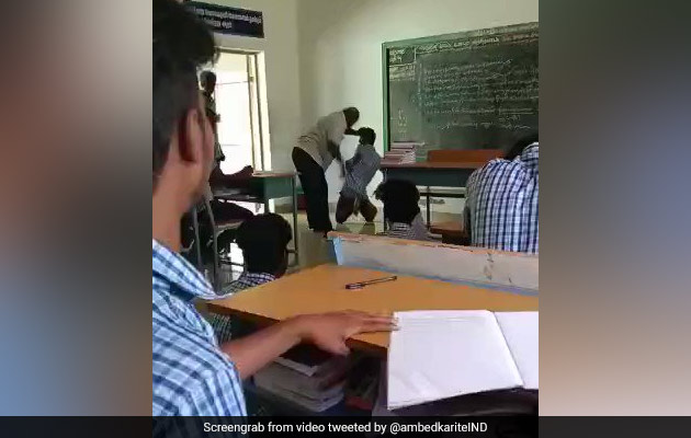 On Camera, Teacher Kicks Student, Beats Him With Stick In Tamil Nadu