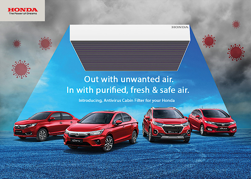 Honda Launches AntiVirus Cabin Air Filter For Its Cars In India
