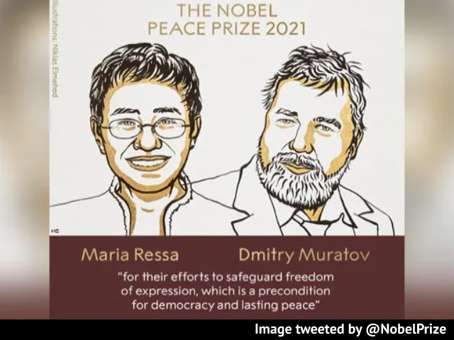 Nobel Peace Prize Awarded To Journalists Maria Ressa, Dmitry Muratov